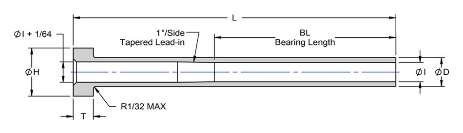 PCS Company - Nitrided Ejector Sleeves - D-Head